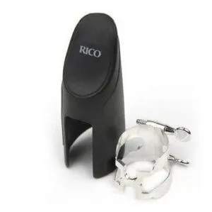 Rico HAS1S H-Ligature Лигатура с колпачком для саксофона альт, посеребренная.