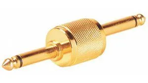 OnStage PC305 Переходник mono jack - mono jack, смещенная муфта, цвет золотистый.