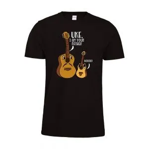 Футболка с принтом Укулеле с гитарой. Размер L.