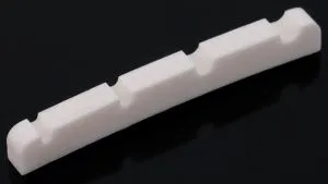 Musiclily MX1030-2 Верхний порожек для бас-гитары Jazz Bass, кость, в комплекте 2 шт.