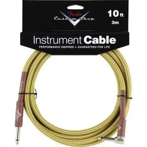 Fender Custom Shop 10' Angle Instrument Cable Tweed Кабель инструментальный.