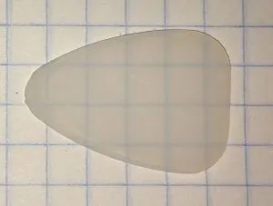 Мозеръ P108 Медиатор капролон для домры малой уменьшенный 1 мм.