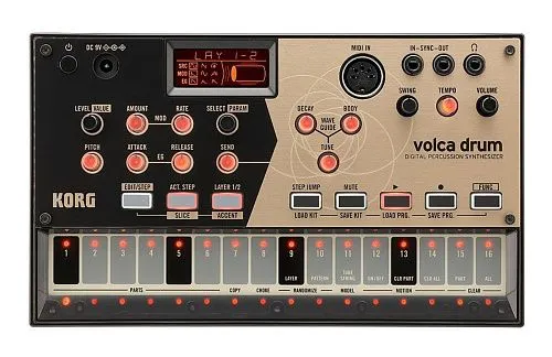 Korg Volca Drum Аналоговый полумодульный синтезатор, драм-машина.