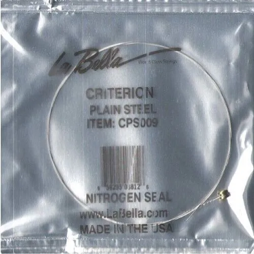 La Bella CPS009 Отдельная 1-я струна диаметр 0,009, сталь.