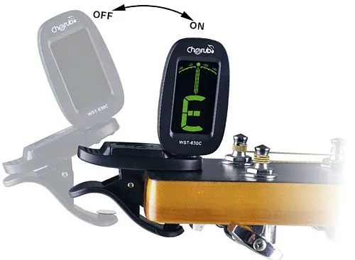 Cherub WST-630C Цифровой хроматический тюнер «прищепка».