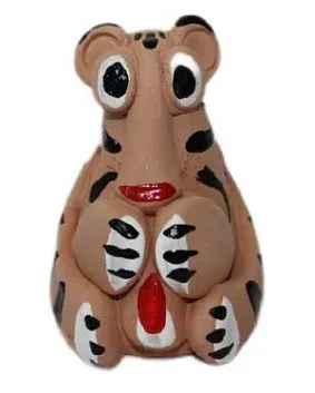 Керамика Щипановых SM15 Свистулька маленькая Тигр.