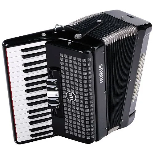 Aurus JH2005-B Аккордеон 34/48/5, черный, с футляром.