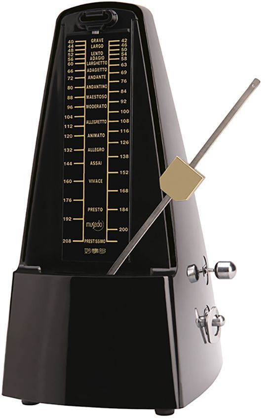 Musedo M-20-BK Метроном механический, черный.